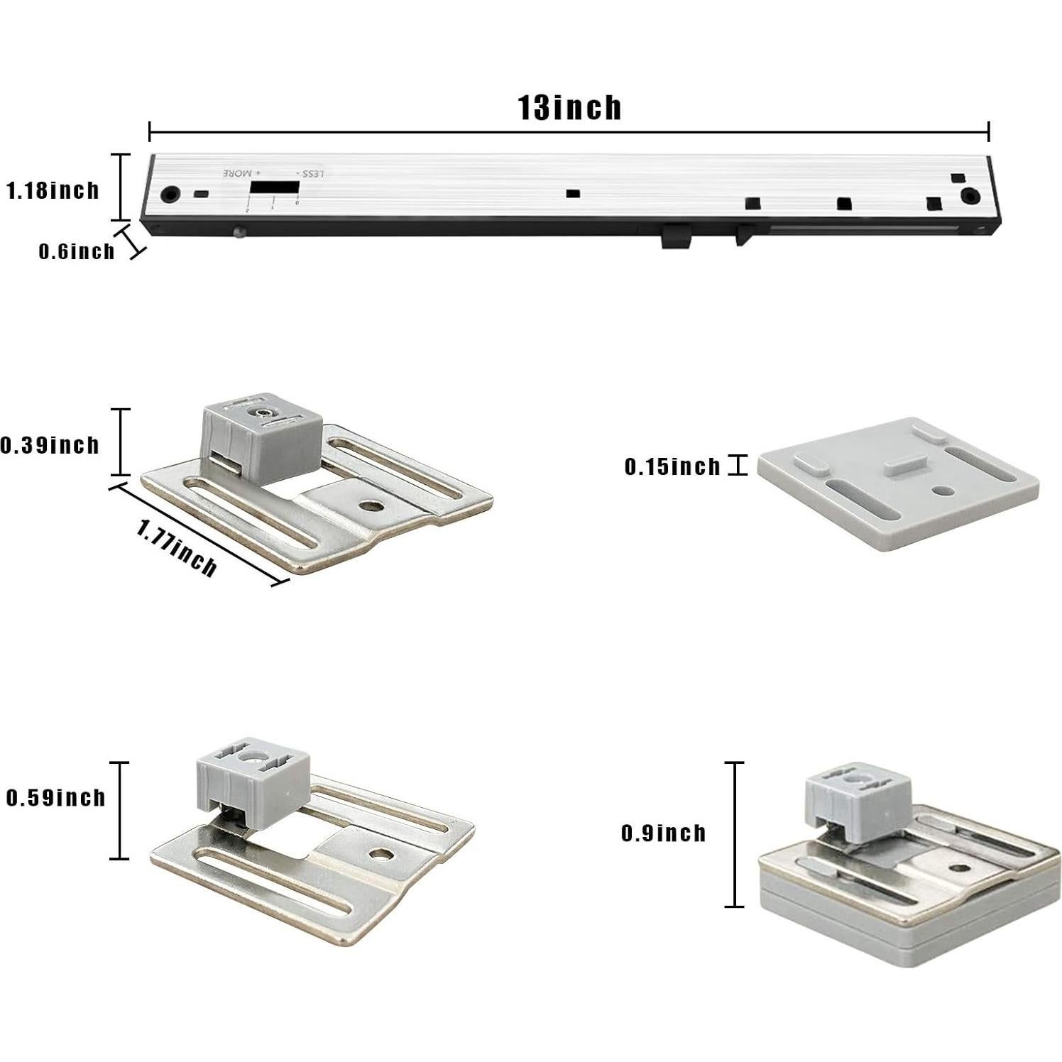 Mecanismo de Cierre Suave Acero Inoxidable Billion BL1984 35-60kg