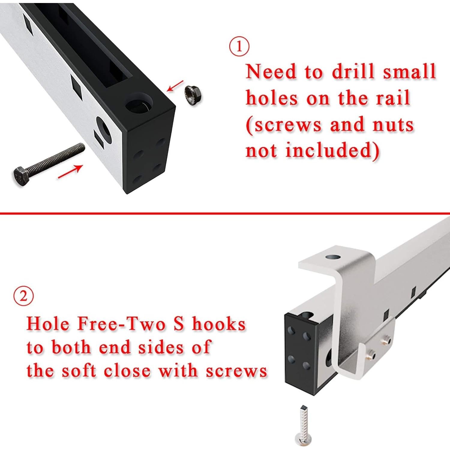 Mecanismo de Cierre Suave Acero Inoxidable Billion BL1984 35-60kg