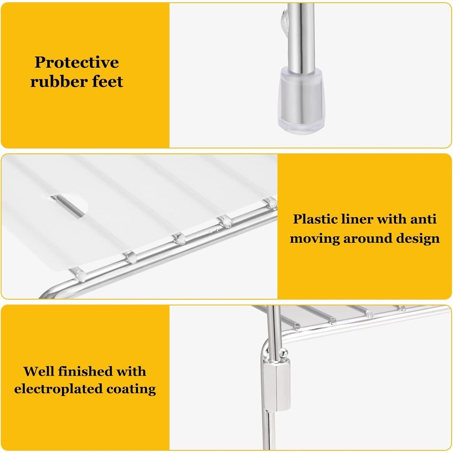 Juego de 2 Estantes Organizadores Homics para Cocina Apilables