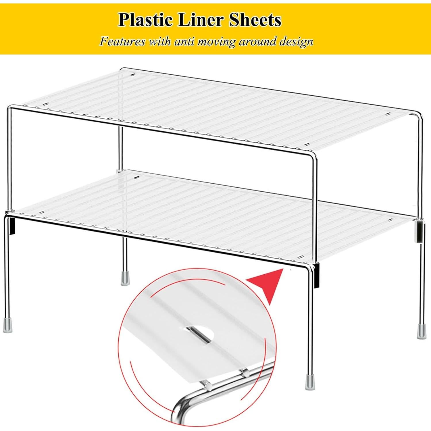 Juego de 2 Estantes Organizadores Homics para Cocina Apilables