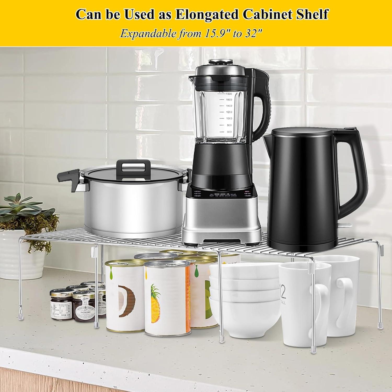 Juego de 2 Estantes Organizadores Homics para Cocina Apilables