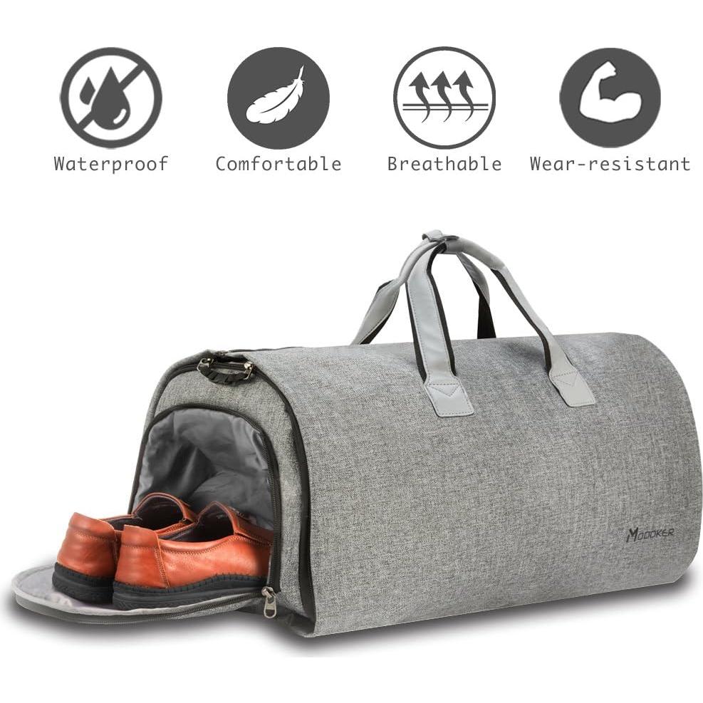 Bolsa de Ropa Convertible Modoker 45L Gris Ceniza