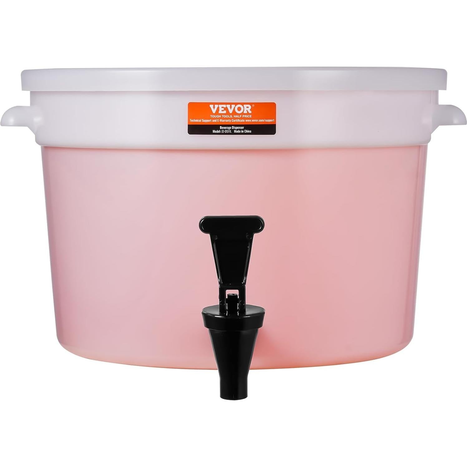 Dispensador de Bebidas VEVOR 11.36L con Grifo y Tapa