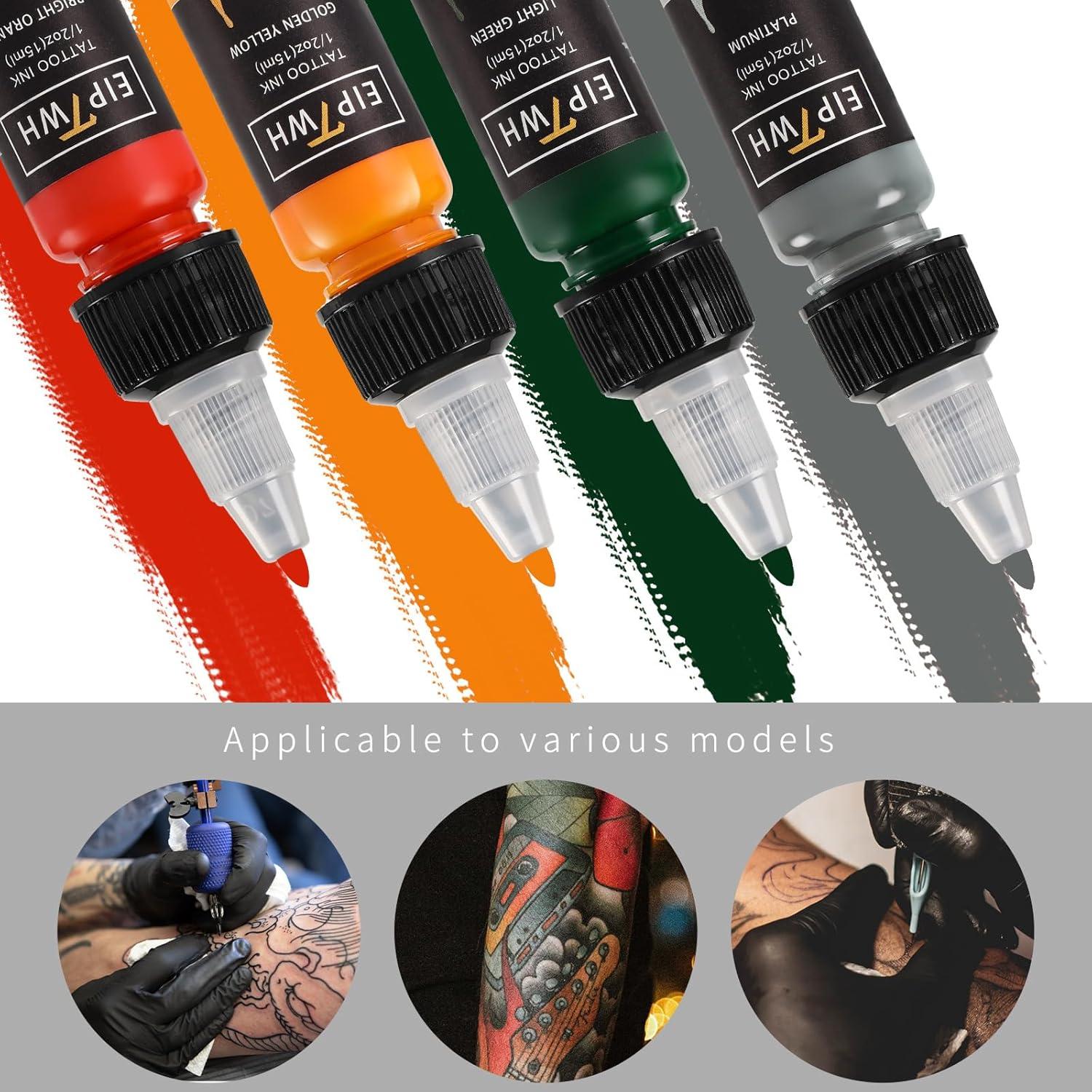 Set de Tinta para Tatuajes EIPTWH 14 Colores 15ml Profesional