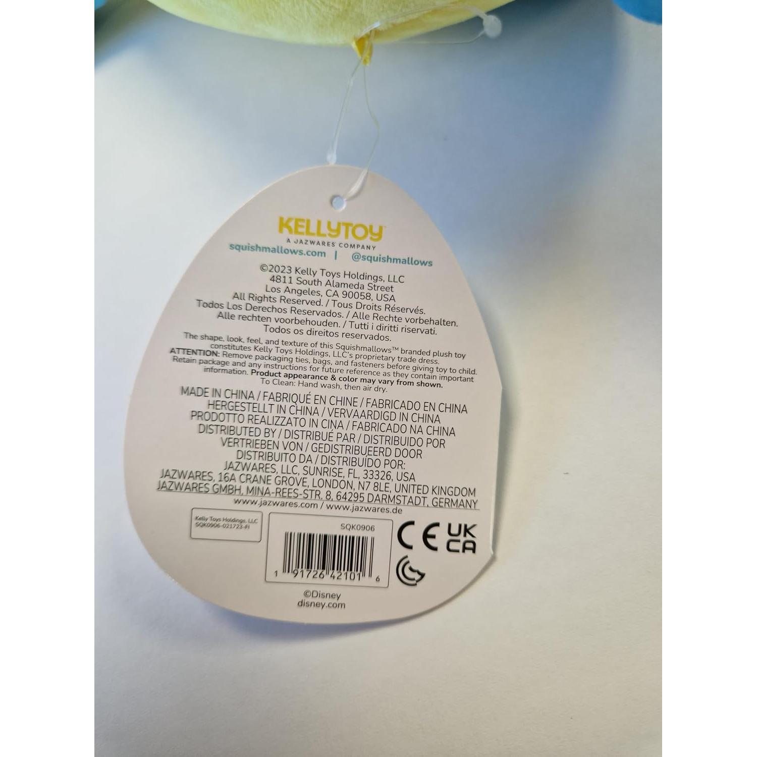 Squishmallows KellyToy Flounder Juguete de Peluche 20 cm