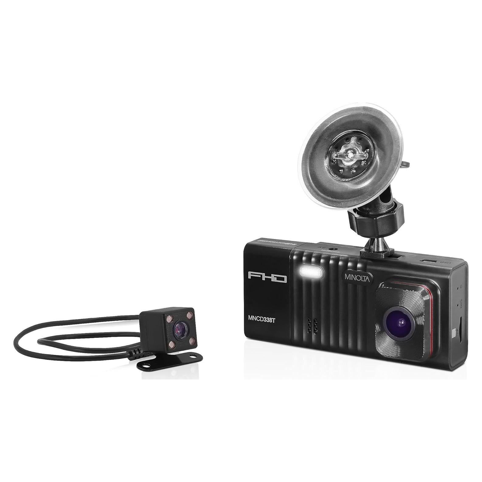 Cámara de tablero Minolta MNCD338T 3 canales 1080P con visión nocturna