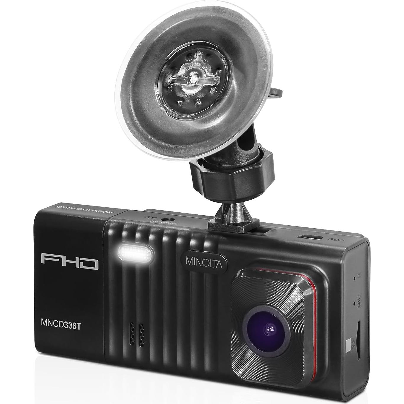 Cámara de tablero Minolta MNCD338T 3 canales 1080P con visión nocturna