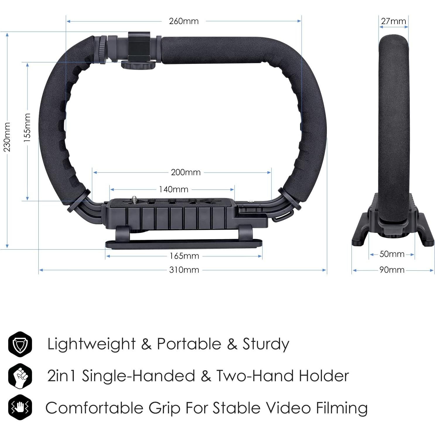 Soporte Estabilizador Fantaseal para Cámara DSLR y Acción