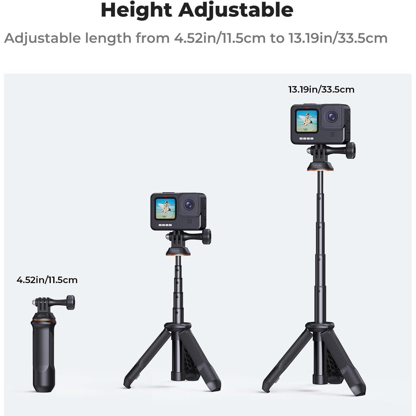 Trípode de Selfie K&F Concept 33.5cm para GoPro y DJI