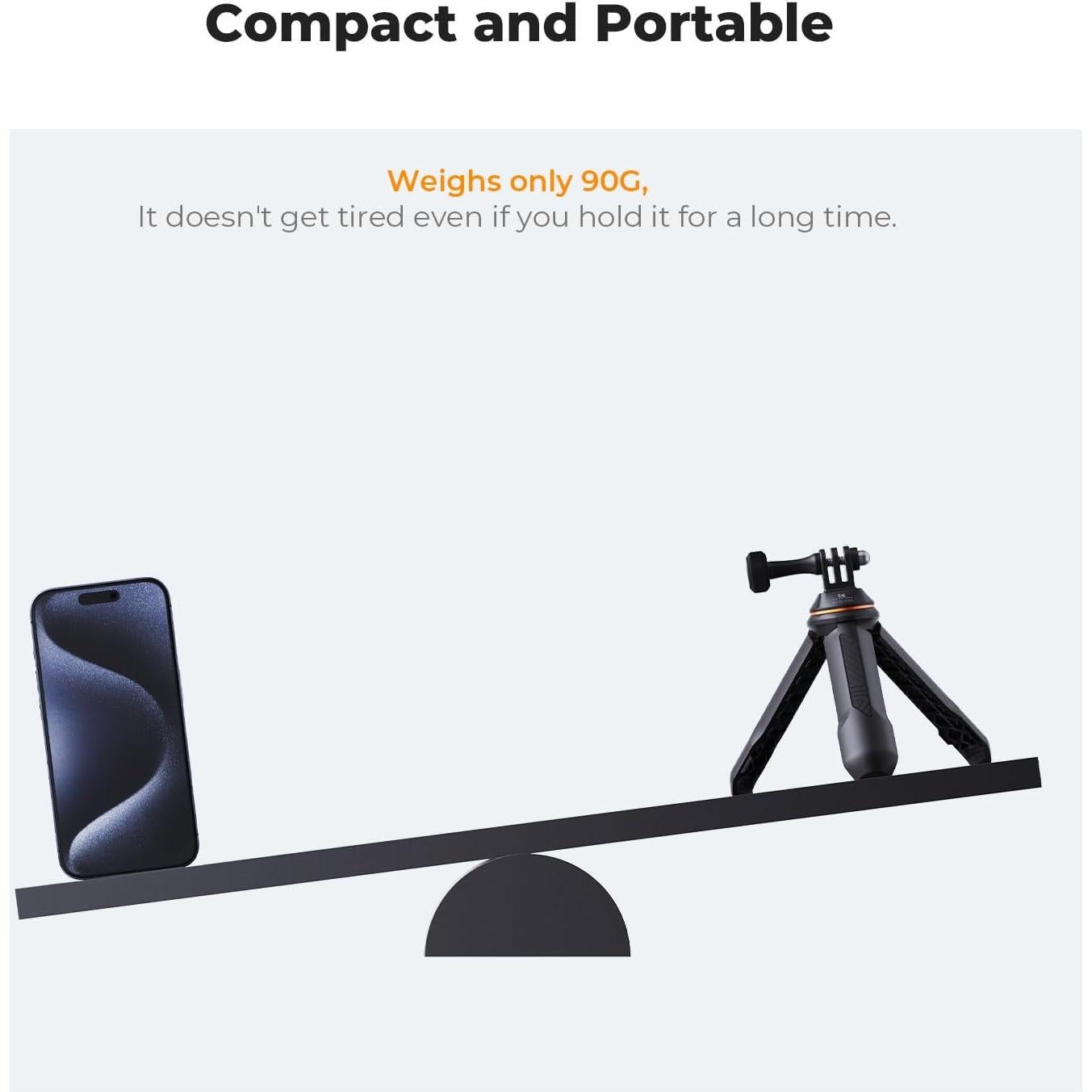 Trípode de Selfie K&F Concept 33.5cm para GoPro y DJI