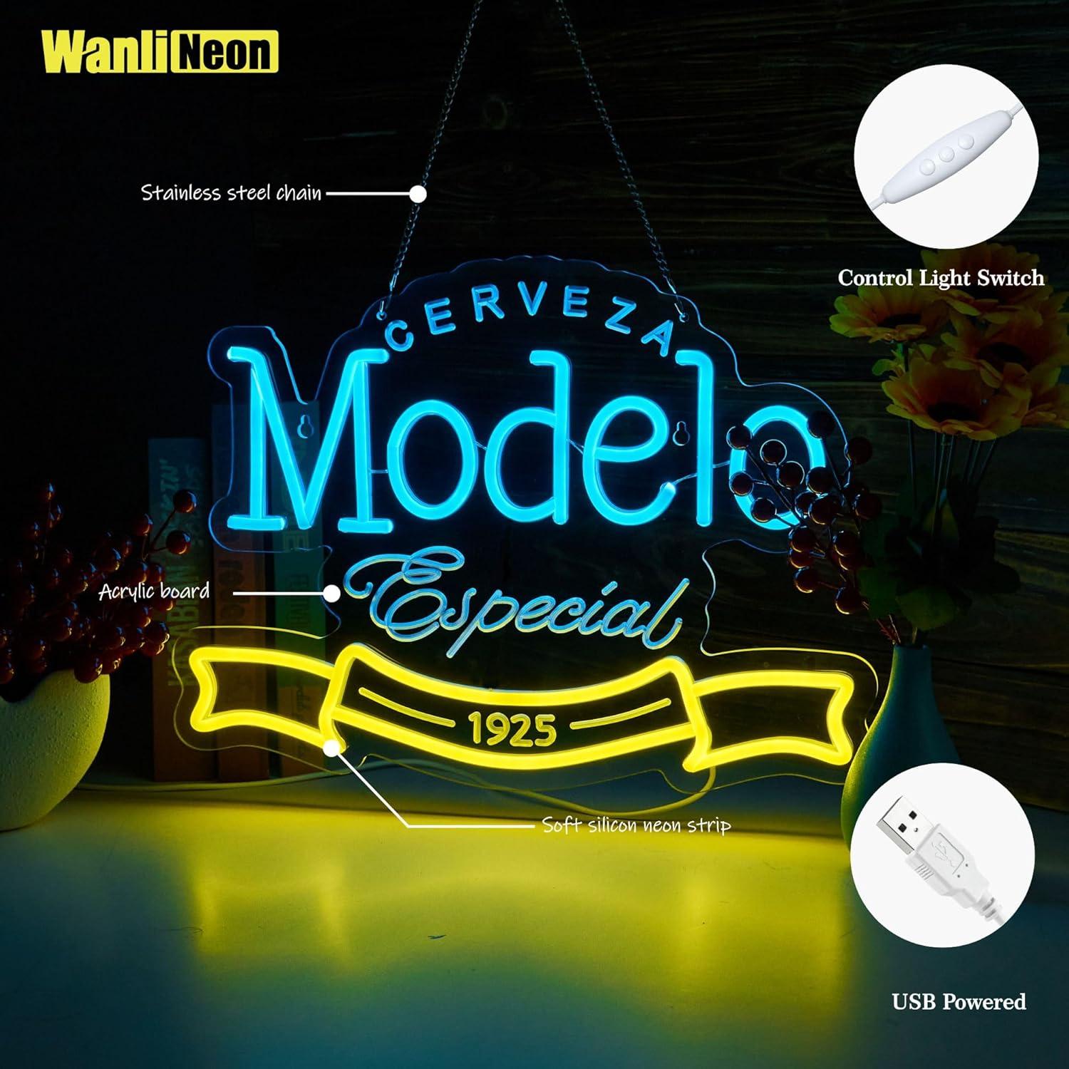 Letrero de Neón WanliNeon 42x31 cm LED Decorativo USB