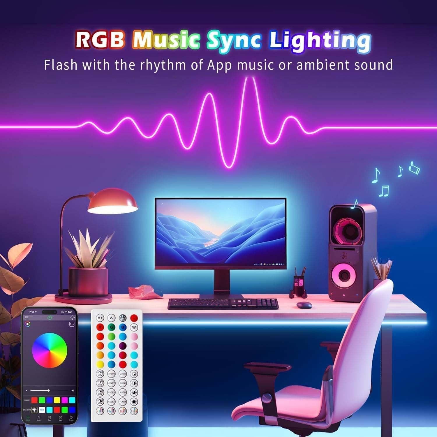 Tira de Luz LED Neón L8star 10m RGB Control Remoto IP65