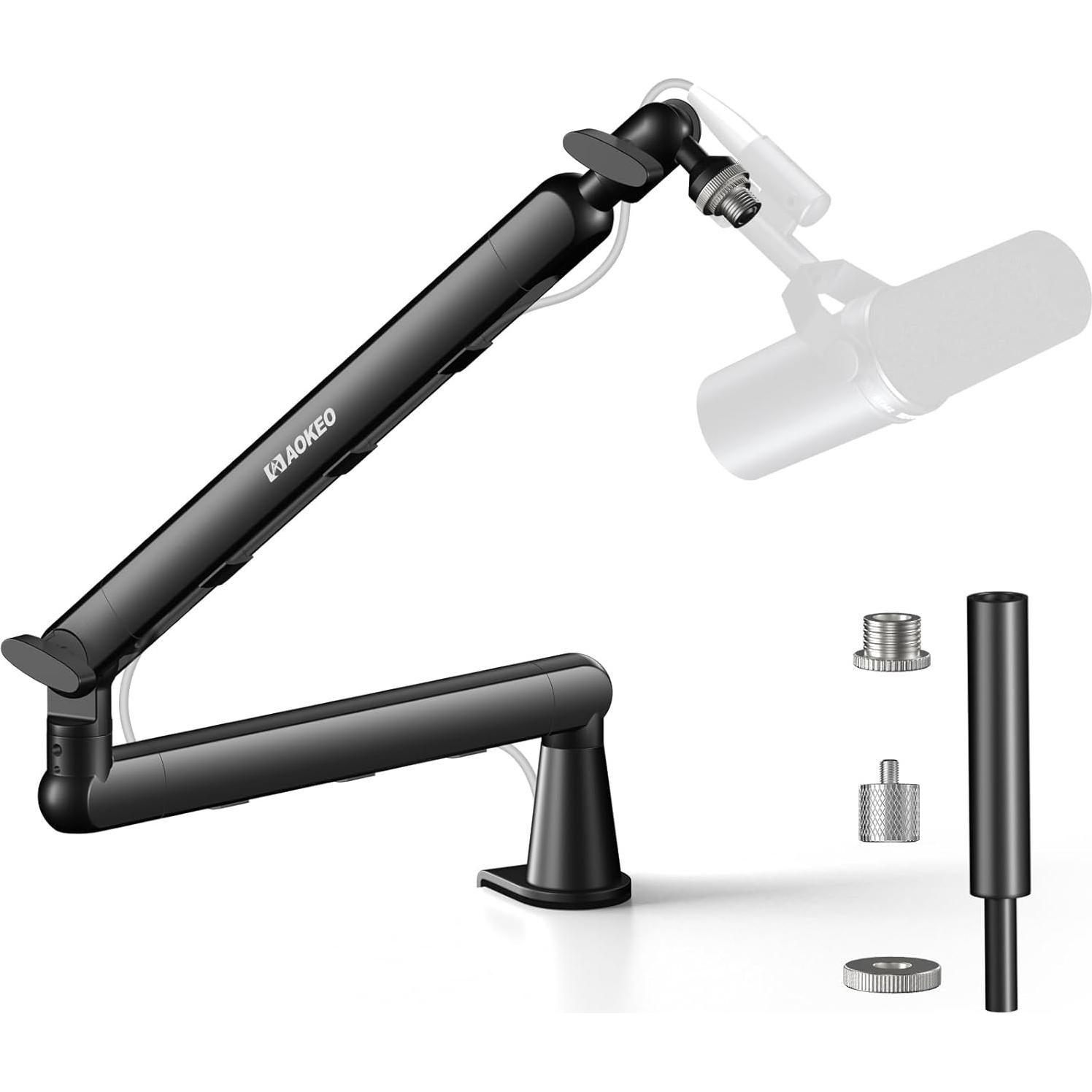 Brazo de Micrófono Aokeo AK-55 Ajustable Negro para Escritorio