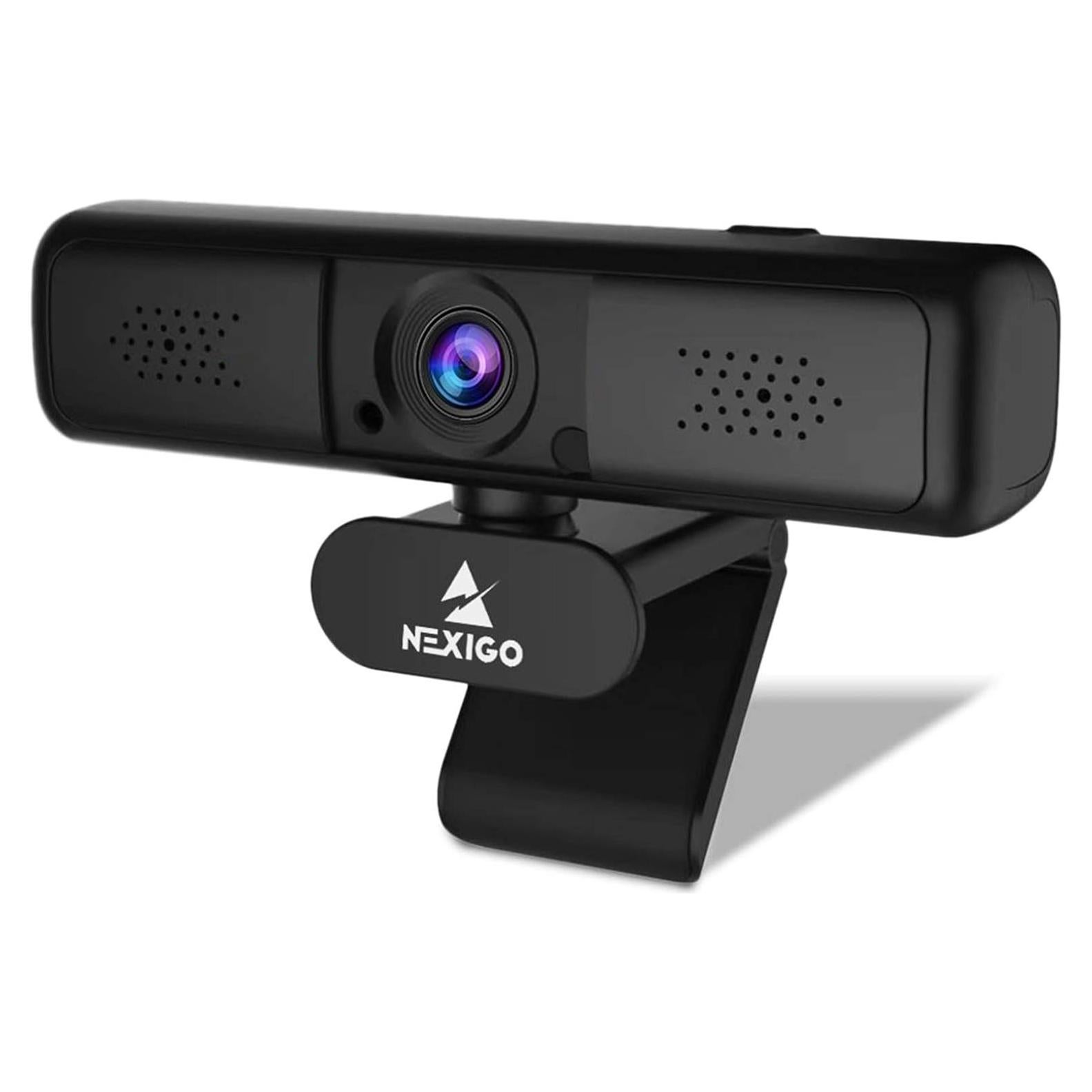 NexiGo N650 2K QHD Webcam with 3X Digital Zoom and Privacy Cover, USB Streaming Web Camera, 80 Degree Widescreen for Online Class Zoom Meeting Skype Teams, PC Mac Laptop Desktop (Renewed)