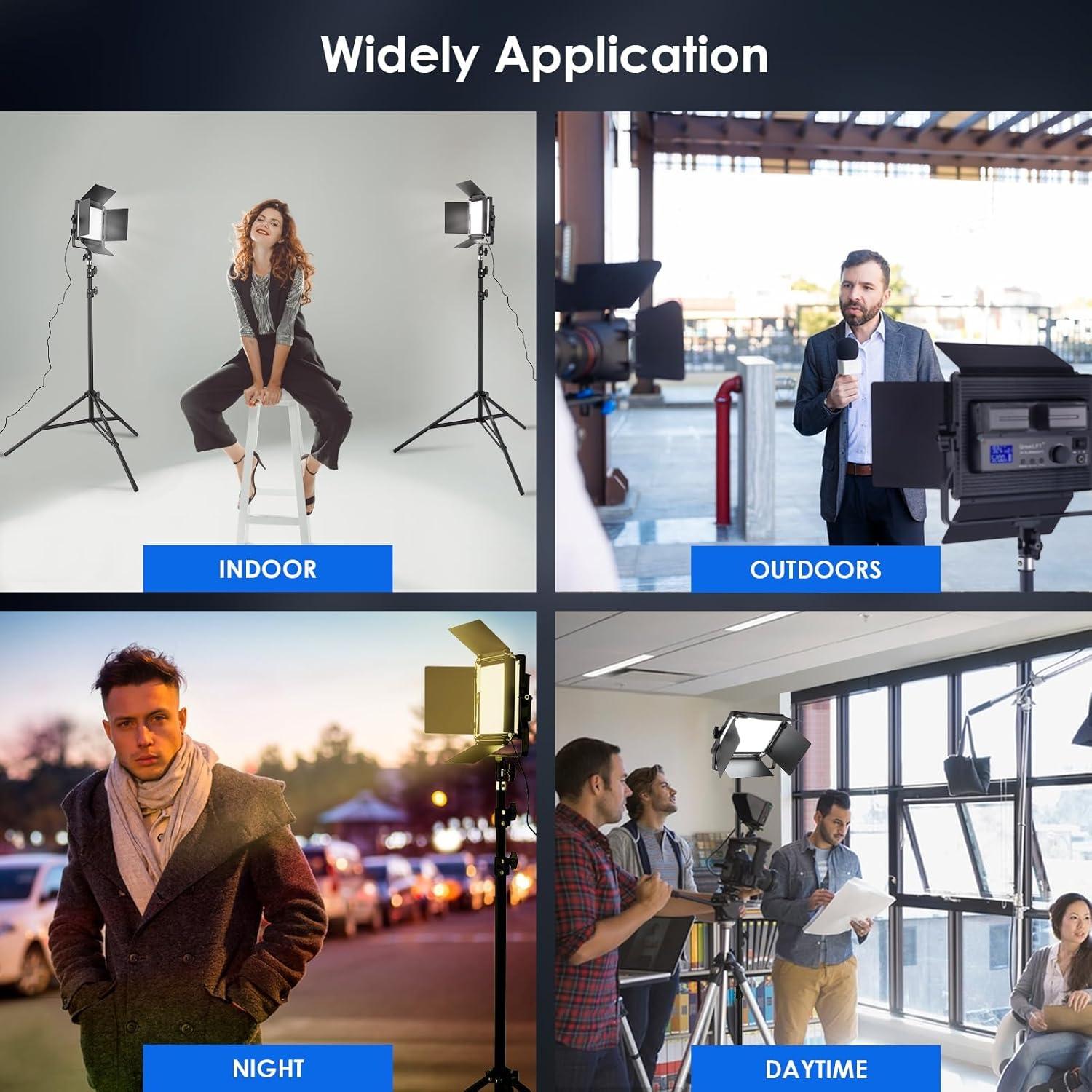 Luz Fotográfica LED Bi-Color 50W GreatLPT con Control APP