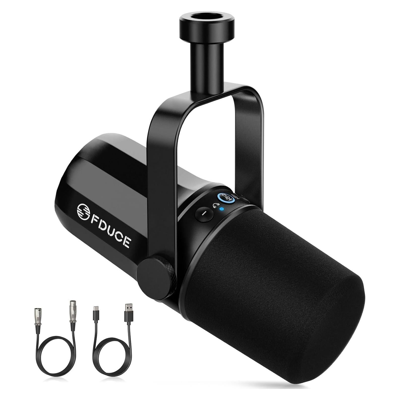 Micrófono Dinámico USB/XLR FDUCE SL40 para Podcasting y Gaming