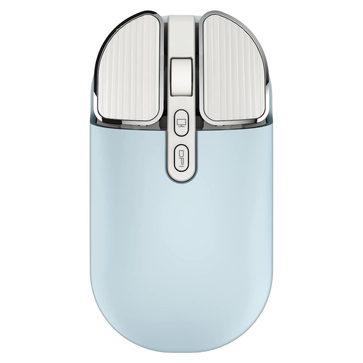 Ratón Inalámbrico Recargable Junsida Tutushu 2400DPI Azul