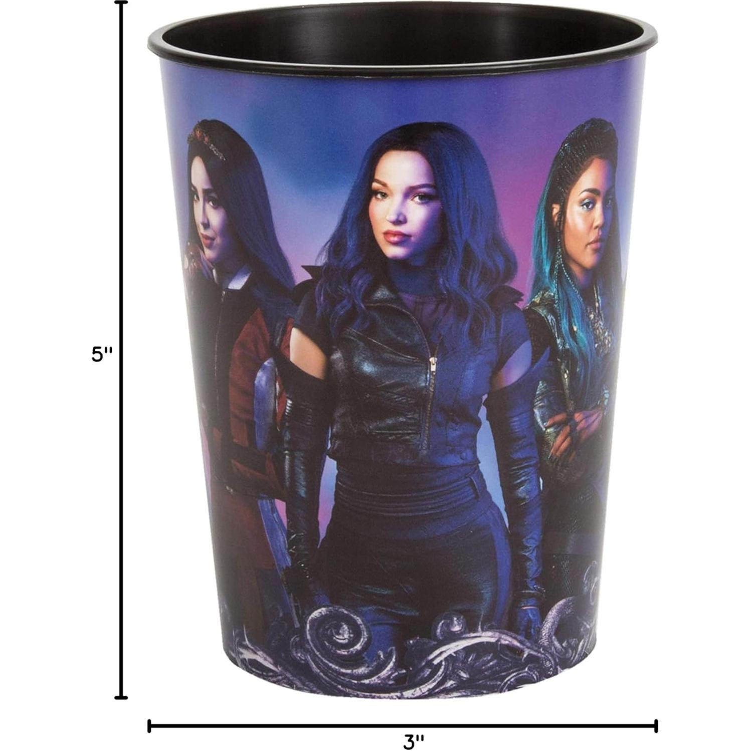 Vaso de Plástico Disney Descendants 3 - 473 ml - Reutilizable