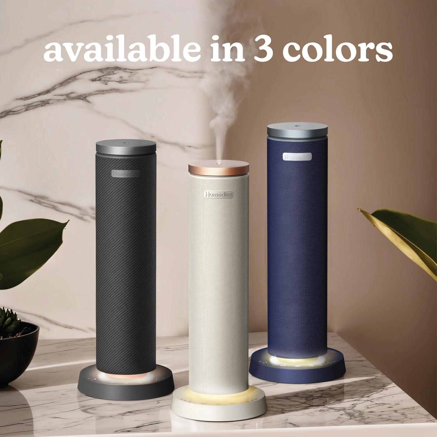 Difusor de Aromas Homedics SereneScent Recargable Negro