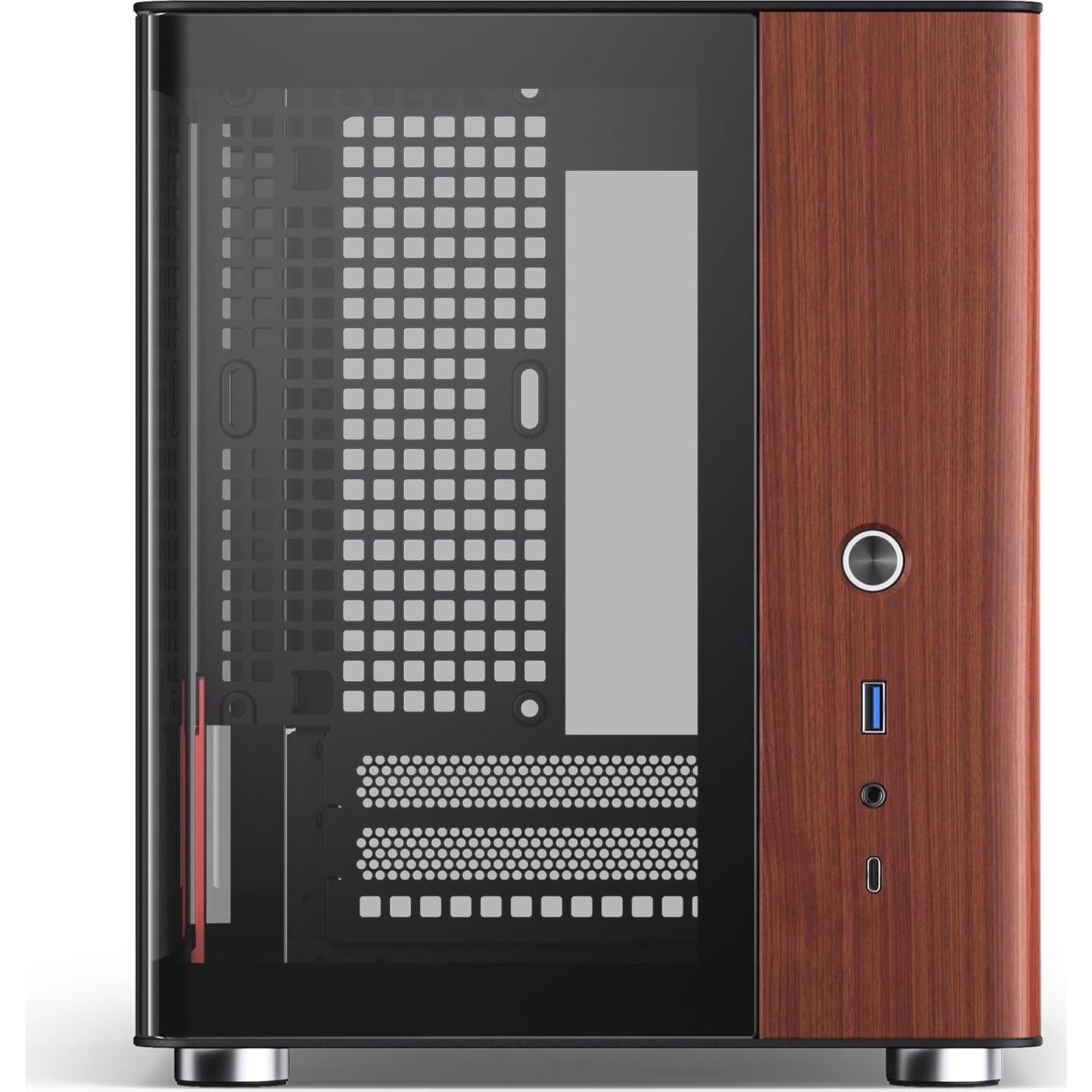 Gabinete Mini Torre JONSBO TK-0 Negro ITX DTX Aluminio