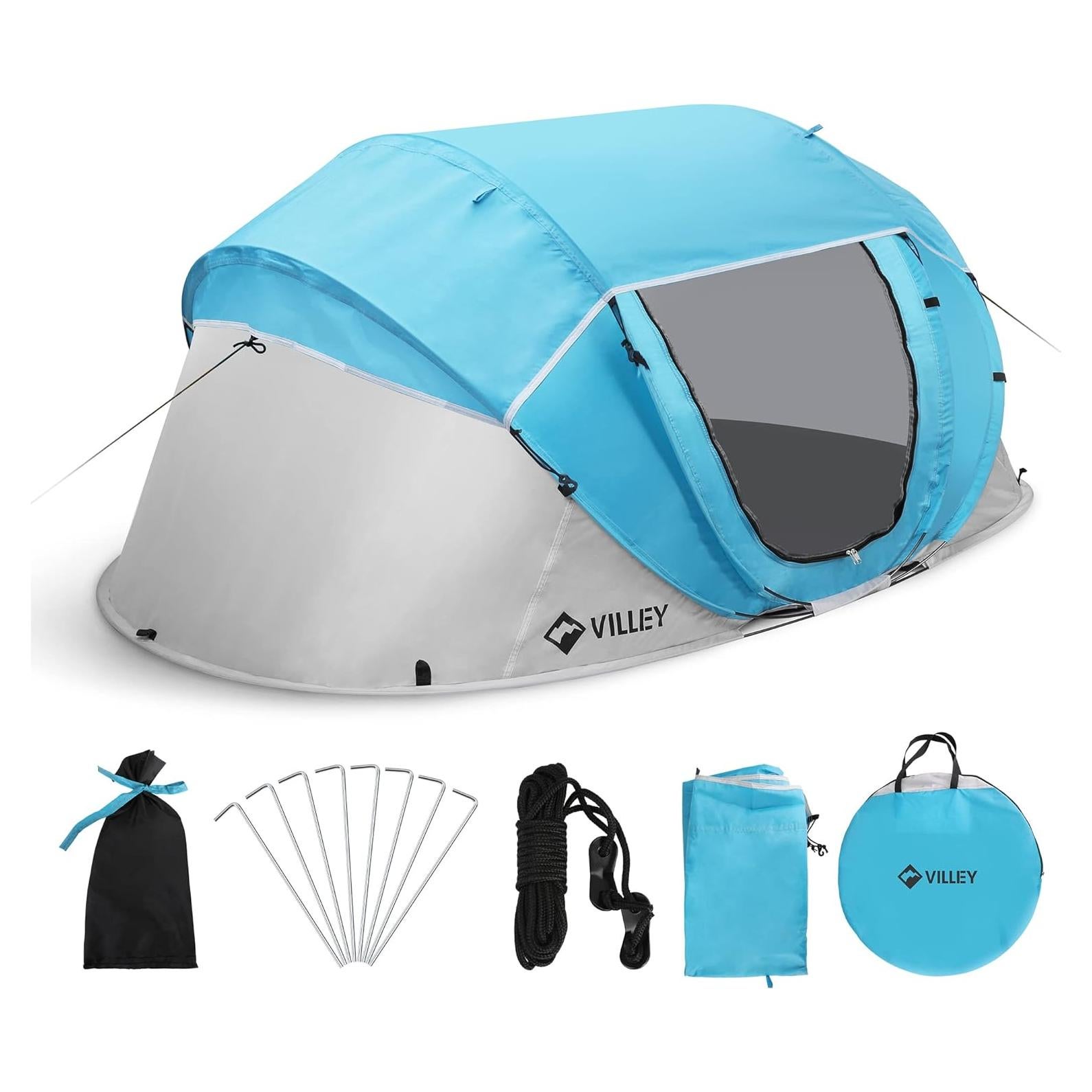 Tienda de Camping VILLEY para 2 Personas Impermeable