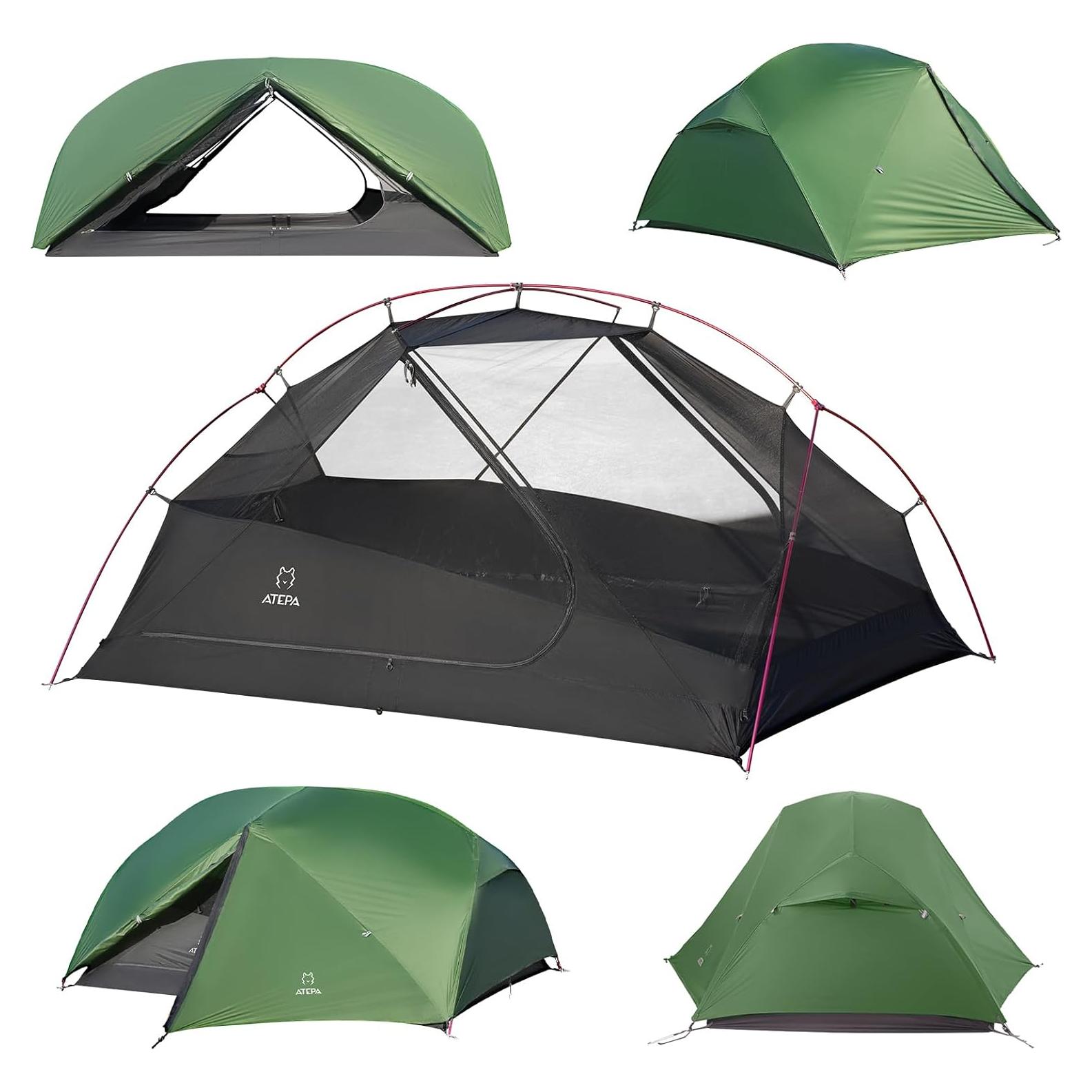 Tienda de Camping ATEPA Ultraligera 2 Personas Impermeable