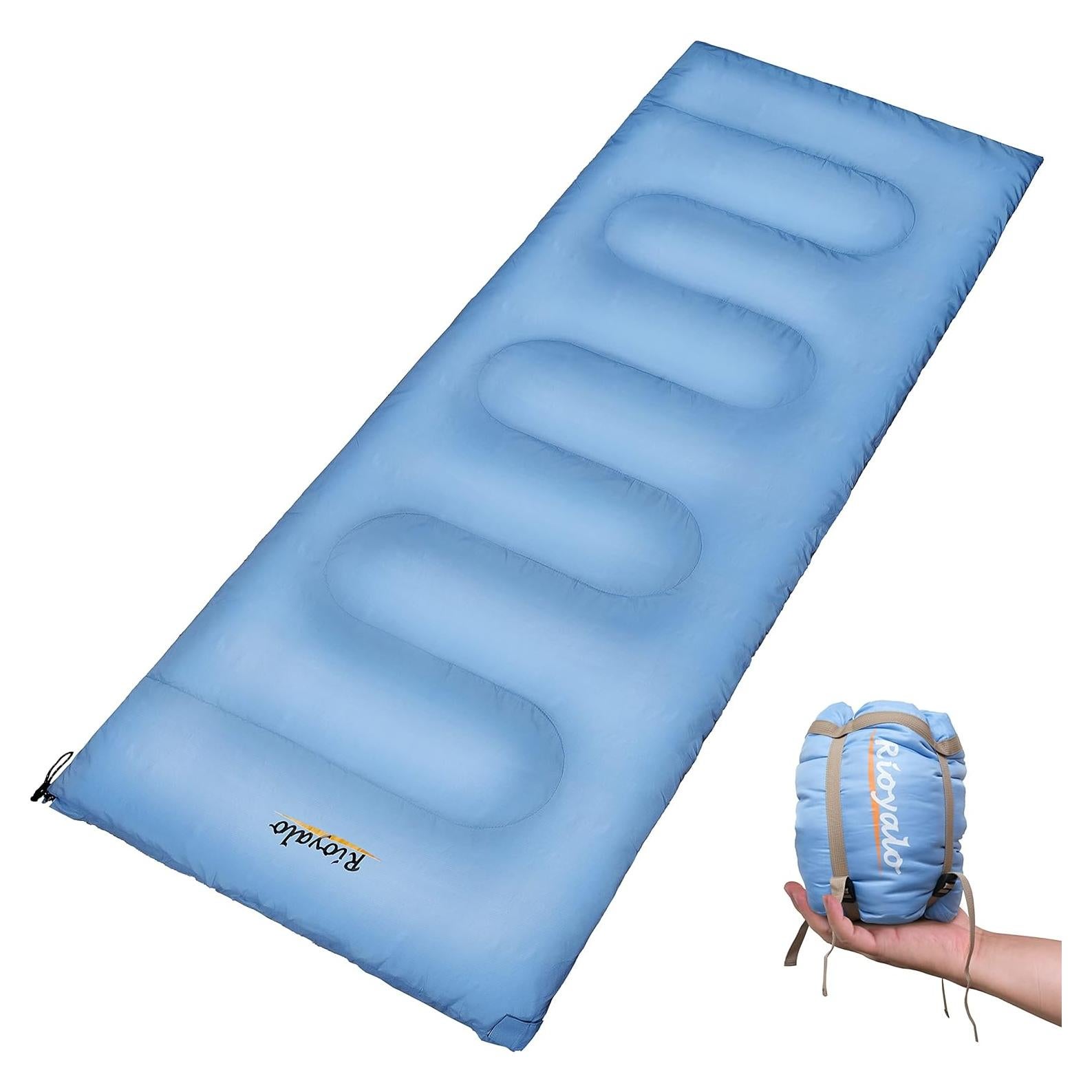 3 Season Ultralight Backpacking Sleeping Bag | Cool/Warm Weather Lightweight Camping Sleeping Bags for Adult | Compact Hiking Sleeping Bags with Compression Sack in Rectangular - 75 X 33 in