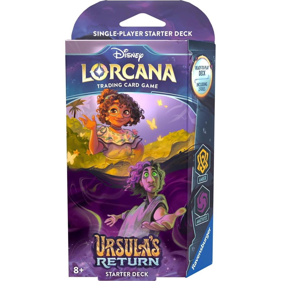 Deck Inicial Disney Lorcana Ravensburger Ursula 60 Cartas 8+