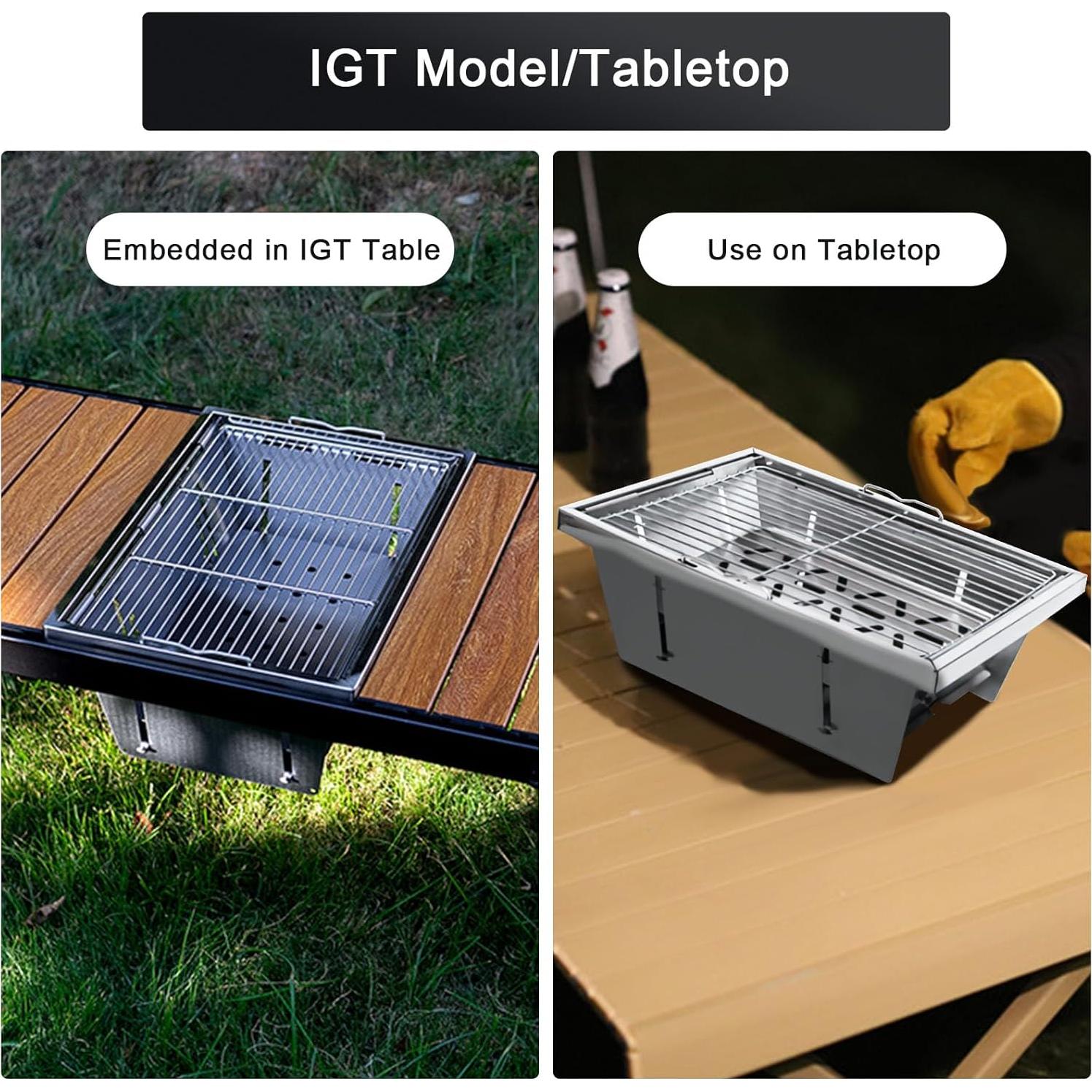 Parrilla de Camping HIKISM IGT Plegable Carbón 2.20 kg