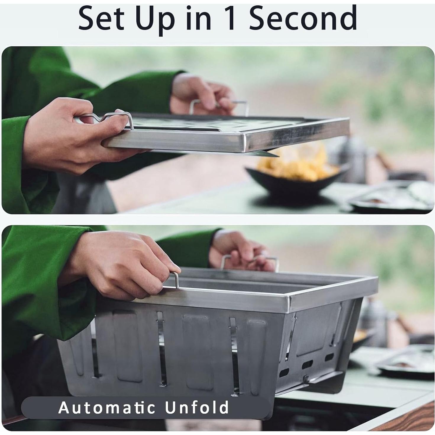 Parrilla de Camping HIKISM IGT Plegable Carbón 2.20 kg