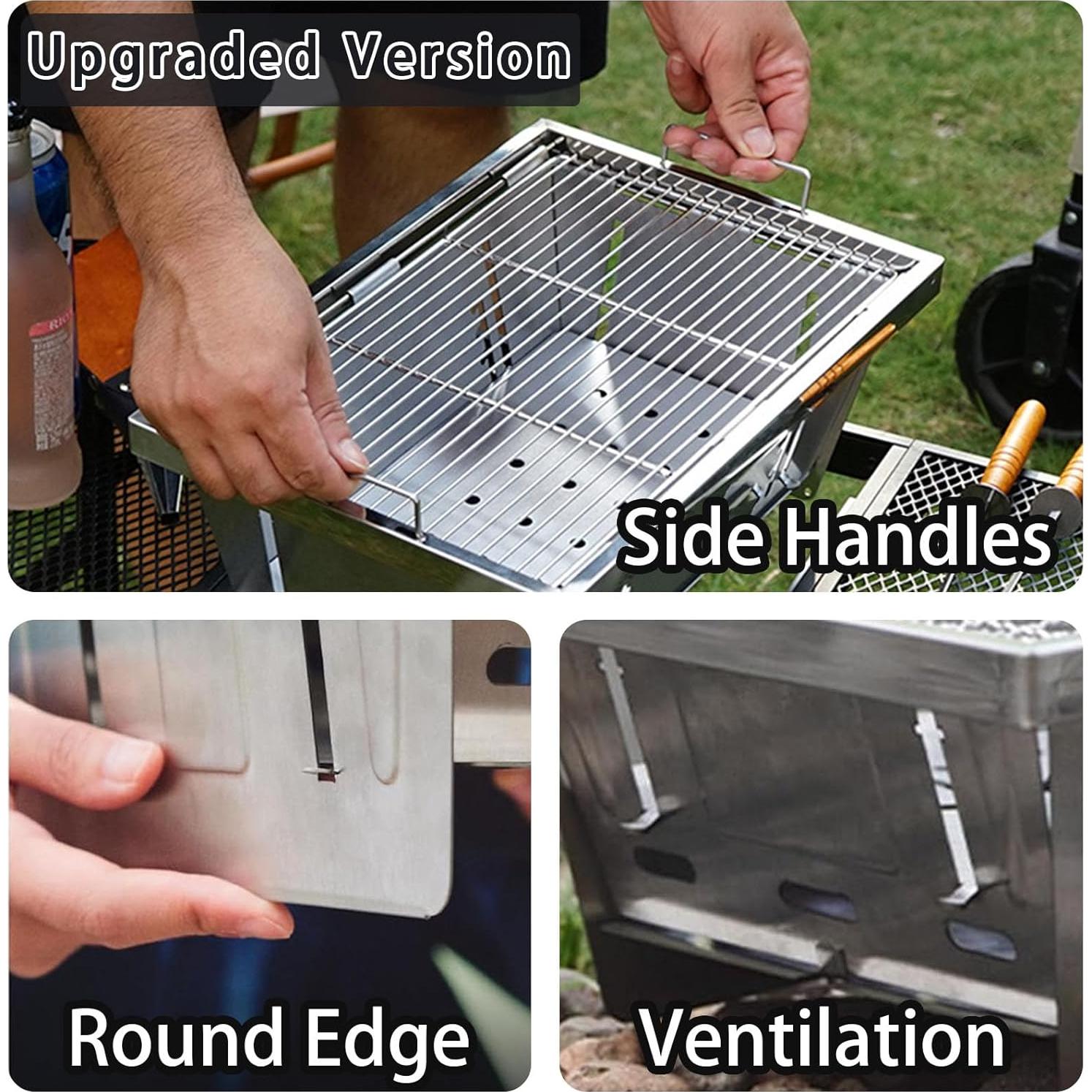 Parrilla de Camping HIKISM IGT Plegable Carbón 2.20 kg