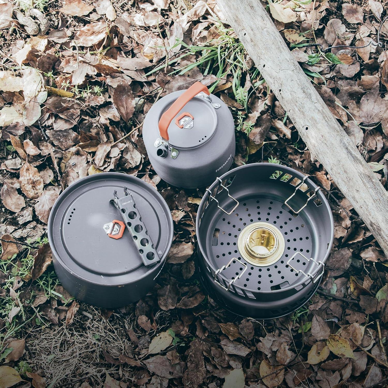 Juego de Cocina Portátil Fire Maple - Estufa 3KW y Ollas de Aluminio