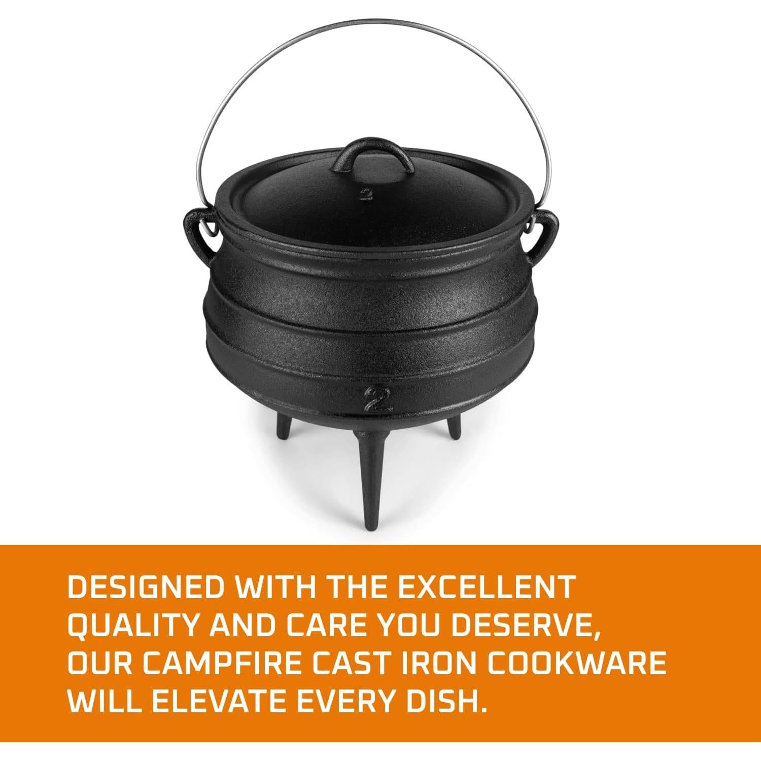 Olla de Hierro Fundido Bruntmor 6 Cuartos con Tapa - Horno Holandés