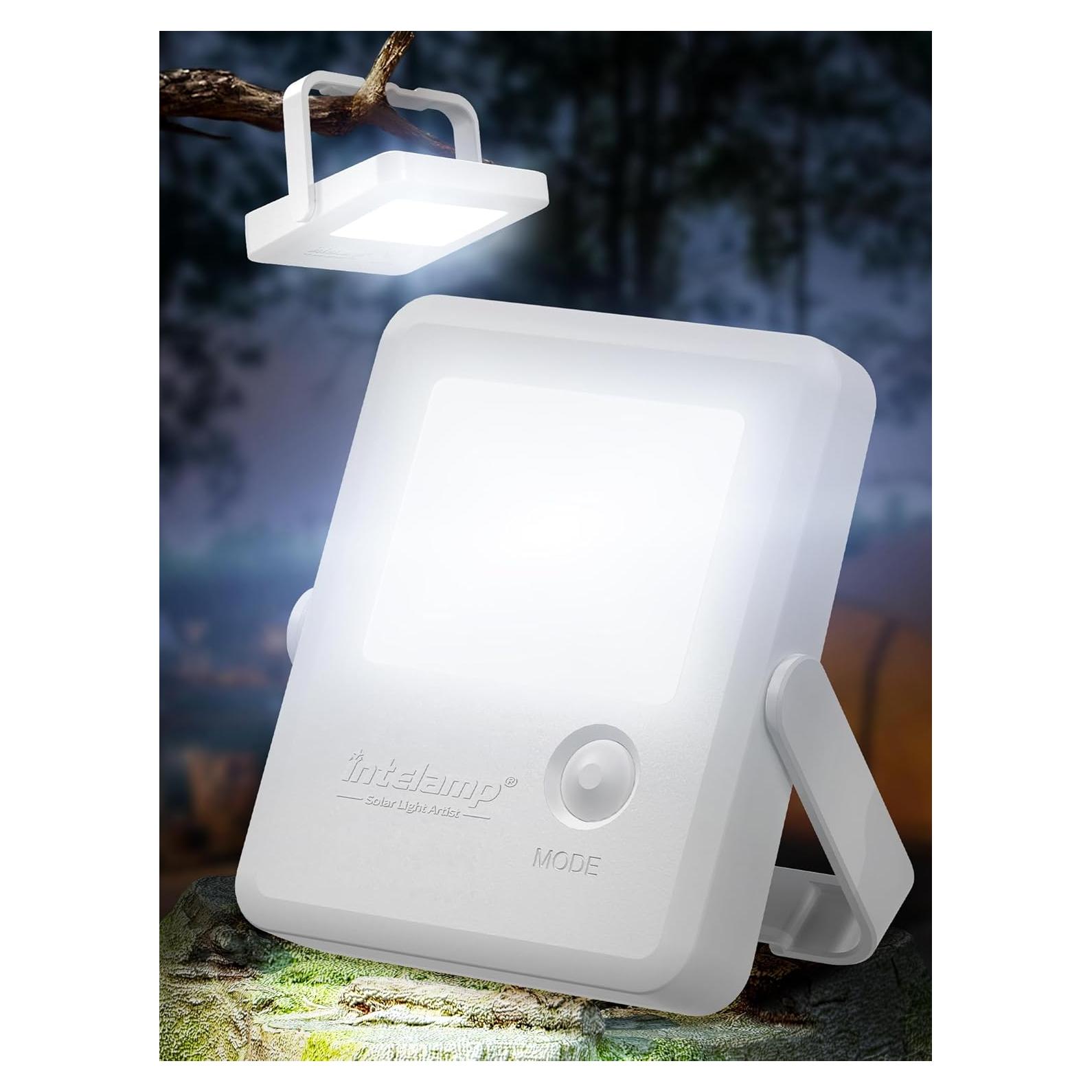 Linterna Solar Intelamp 2000mAh para Camping y Emergencias