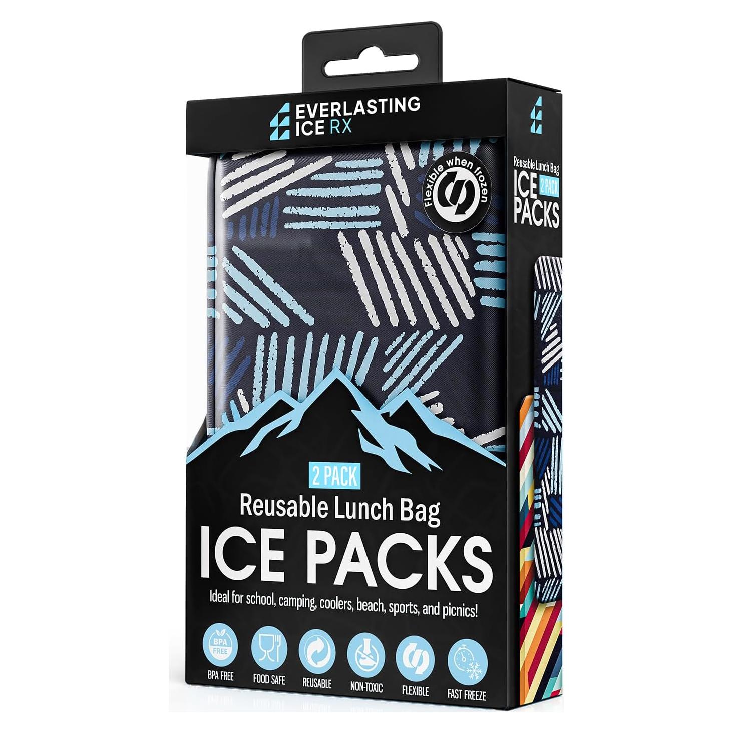 Packs de Hielo Reutilizables Everlasting Ice RX - 2 Paquete Flexible