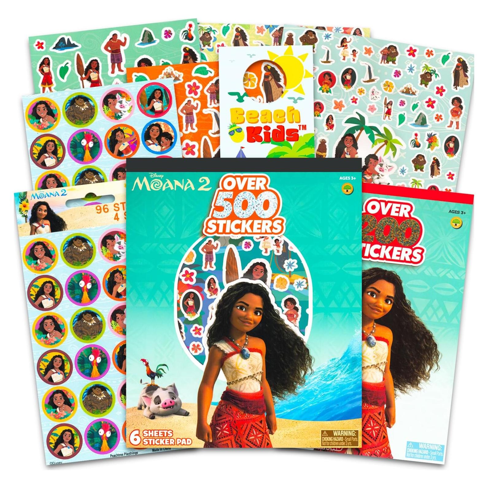 Stickers de Moana Disney - Paquete de 800 Stickers