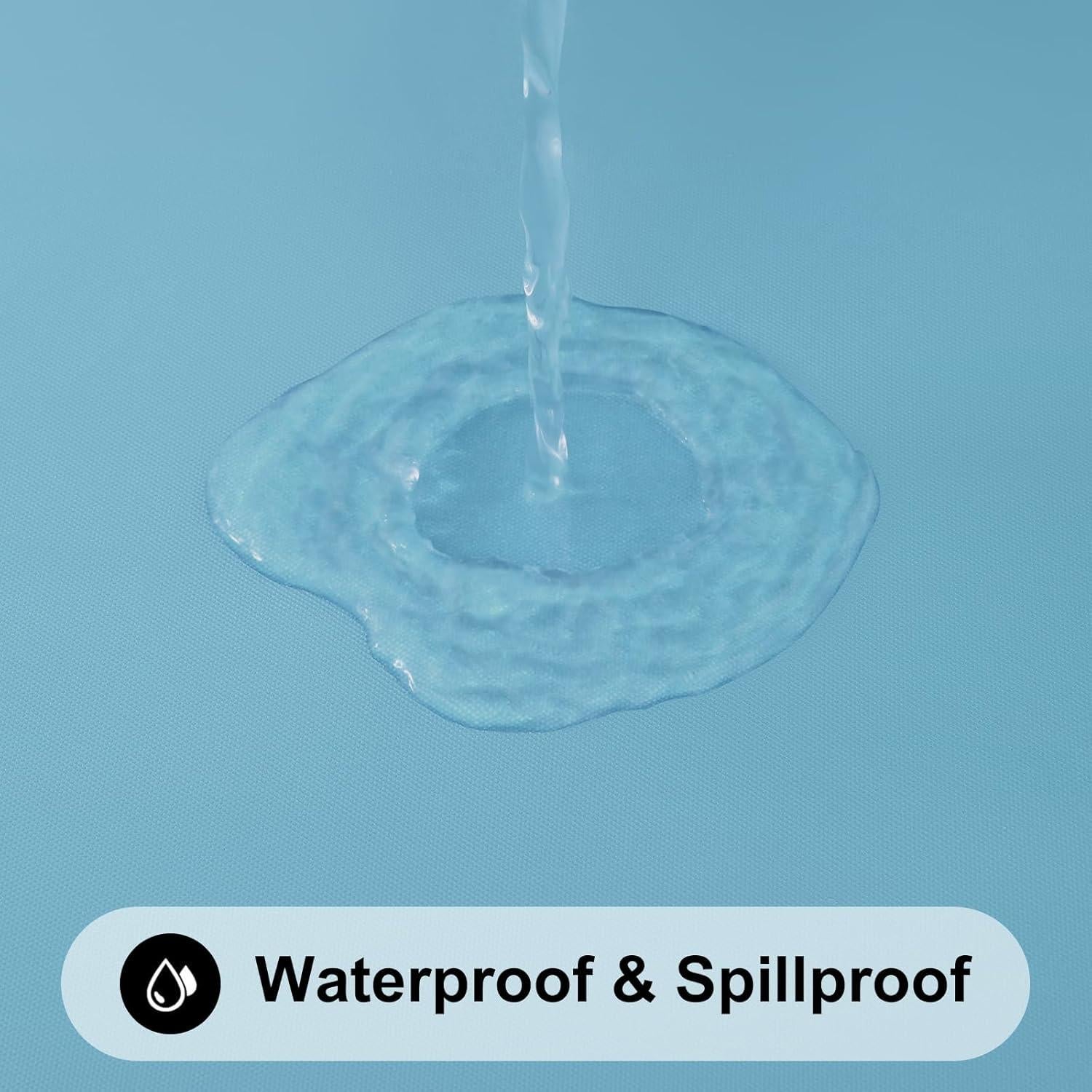 Mantel Rectangular Smiry Aqua 61x122cm Impermeable y Lavable