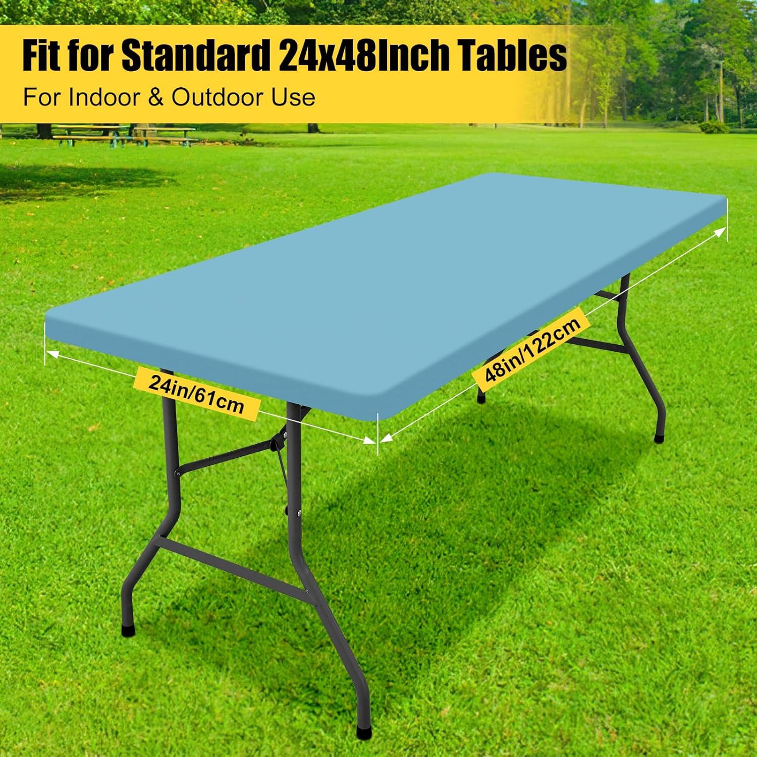 Mantel Rectangular Smiry Aqua 61x122cm Impermeable y Lavable