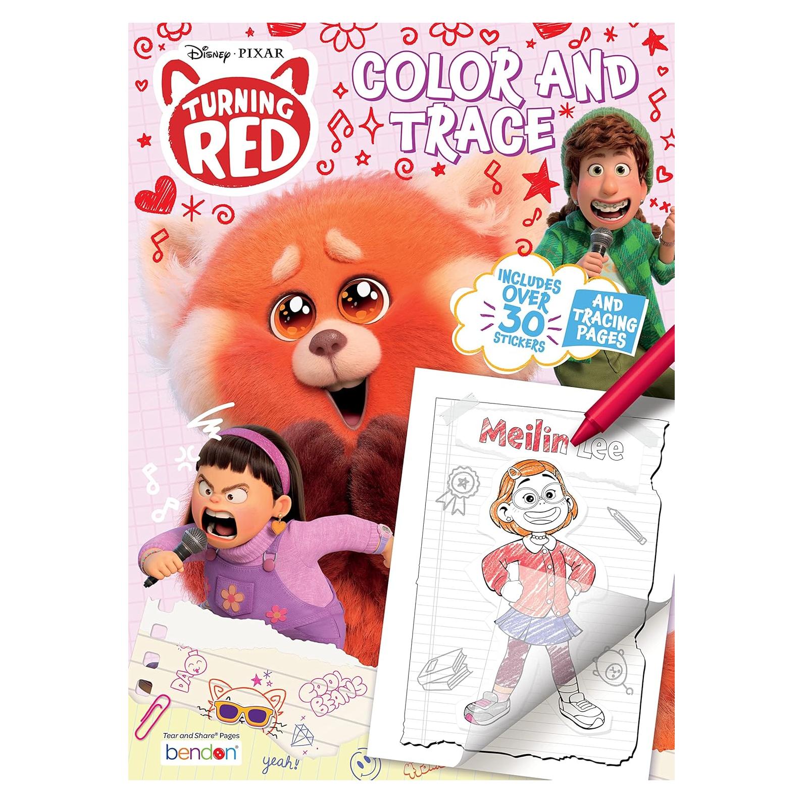 Libro para Colorear Disney Pixar Turning Red 48 Páginas