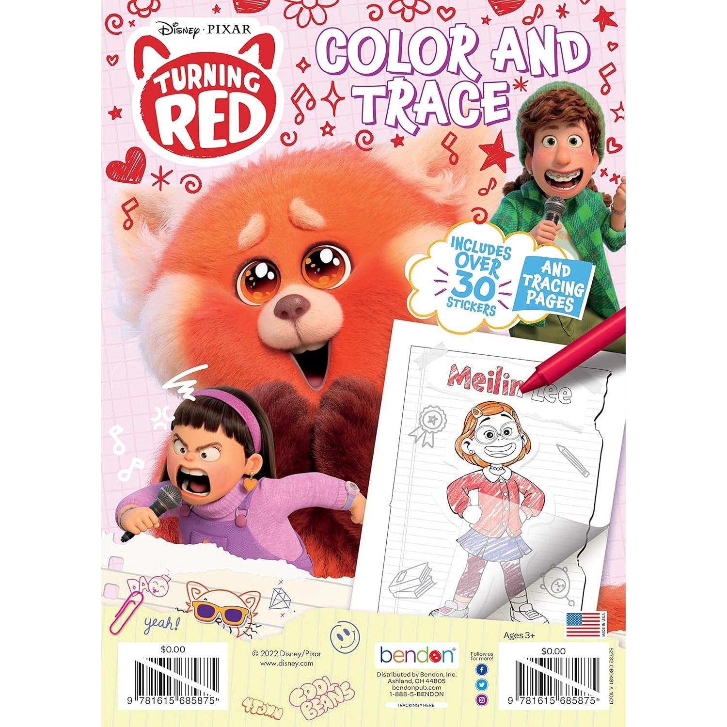 Libro para Colorear Disney Pixar Turning Red 48 Páginas