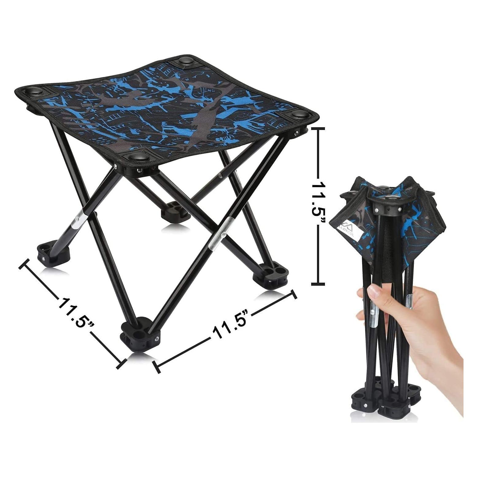 Taburete Plegable Portátil Aillovcol Azul 99.8 kg Camping