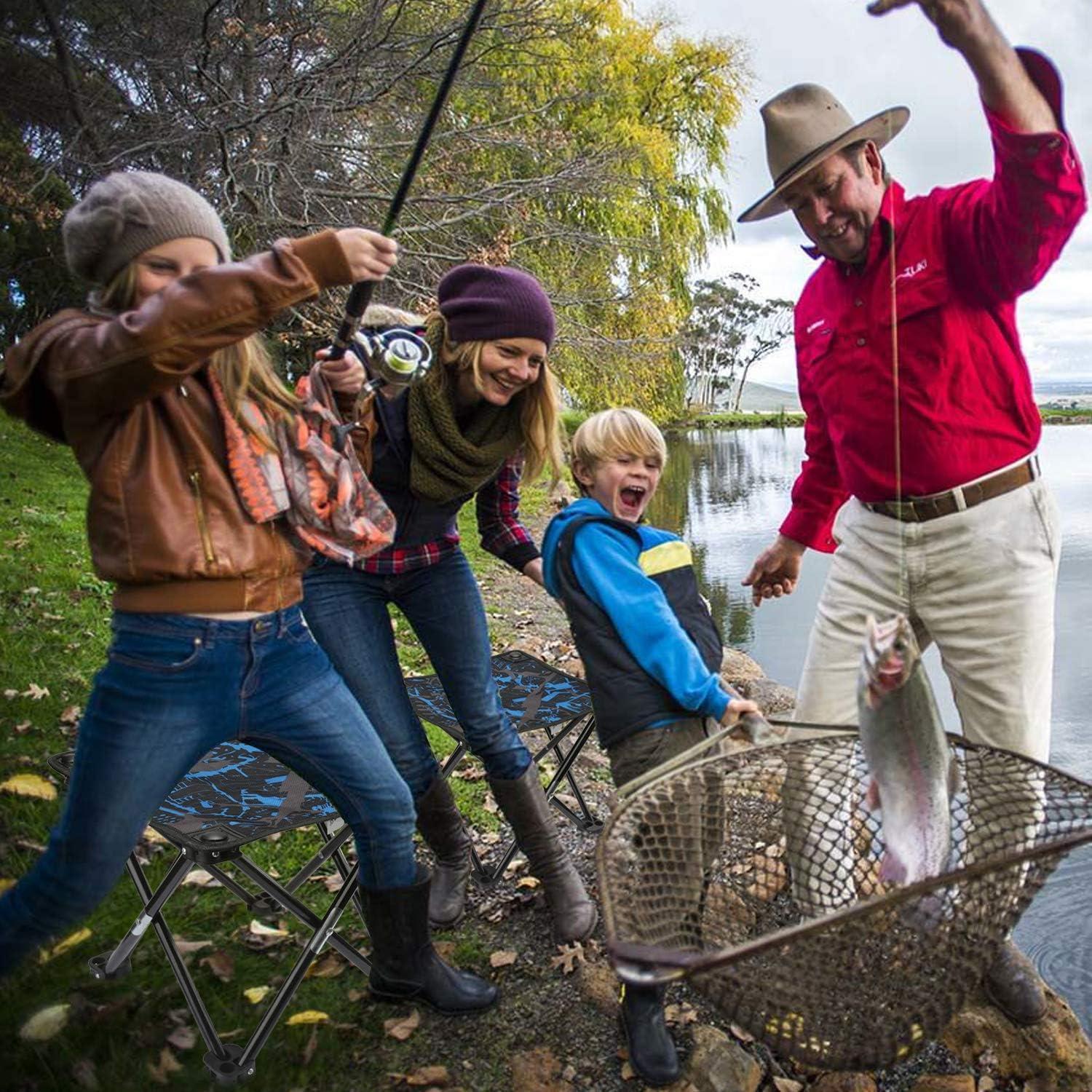 Taburete Plegable Portátil Aillovcol Azul 99.8 kg Camping