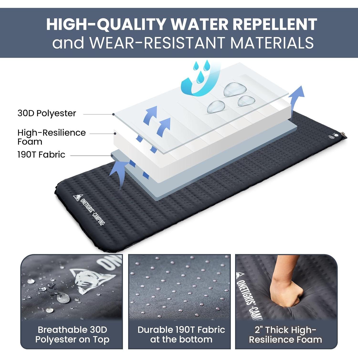 Almohadilla de Dormir Autoinflable OneTigris LIGHTDREAM 181x64cm