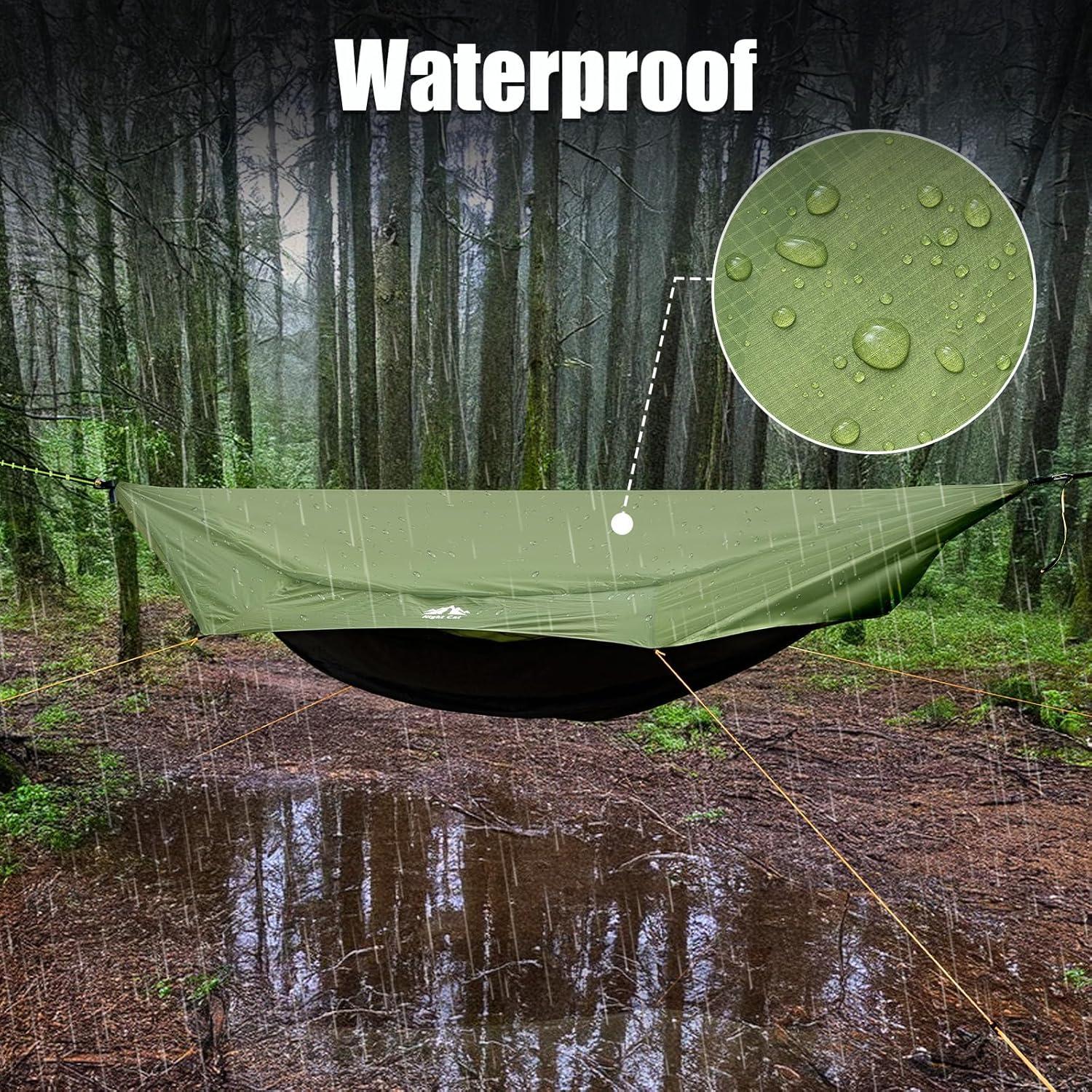 Hamaca de Camping Night Cat DC-06 4 en 1 Impermeable Verde