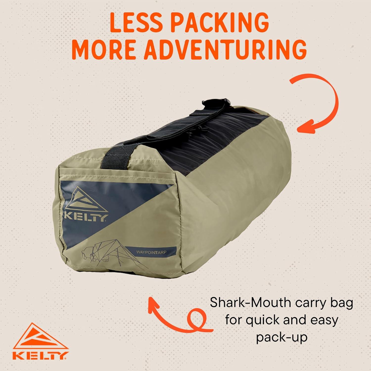 Kelty Waypoint Tarp, Car Camping and Tailgating Shelter, Universal Vehicle Mount