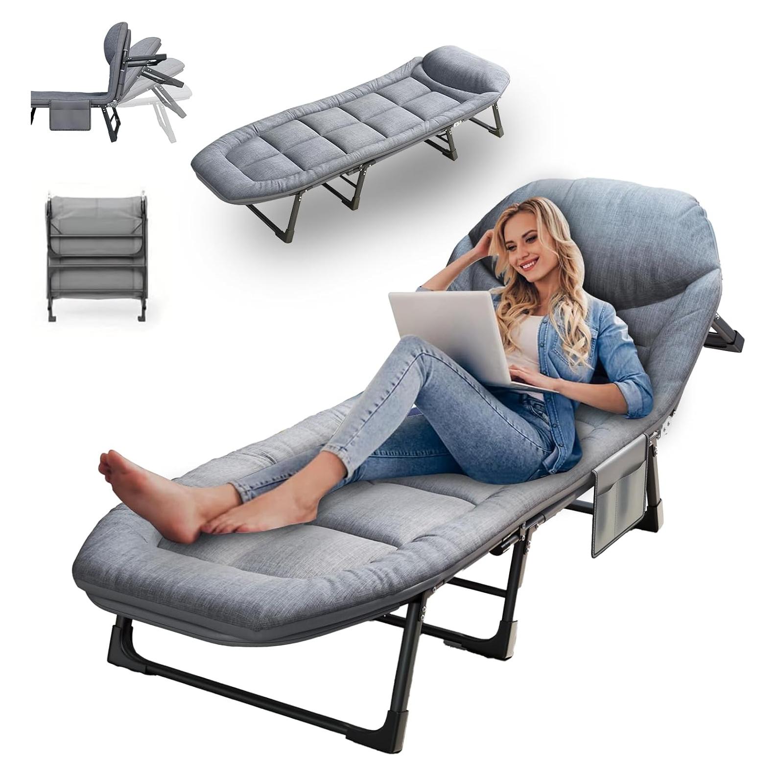 Cama Plegable SnozeFlex Gris M - 178 cm Ajustable 6 Ángulos