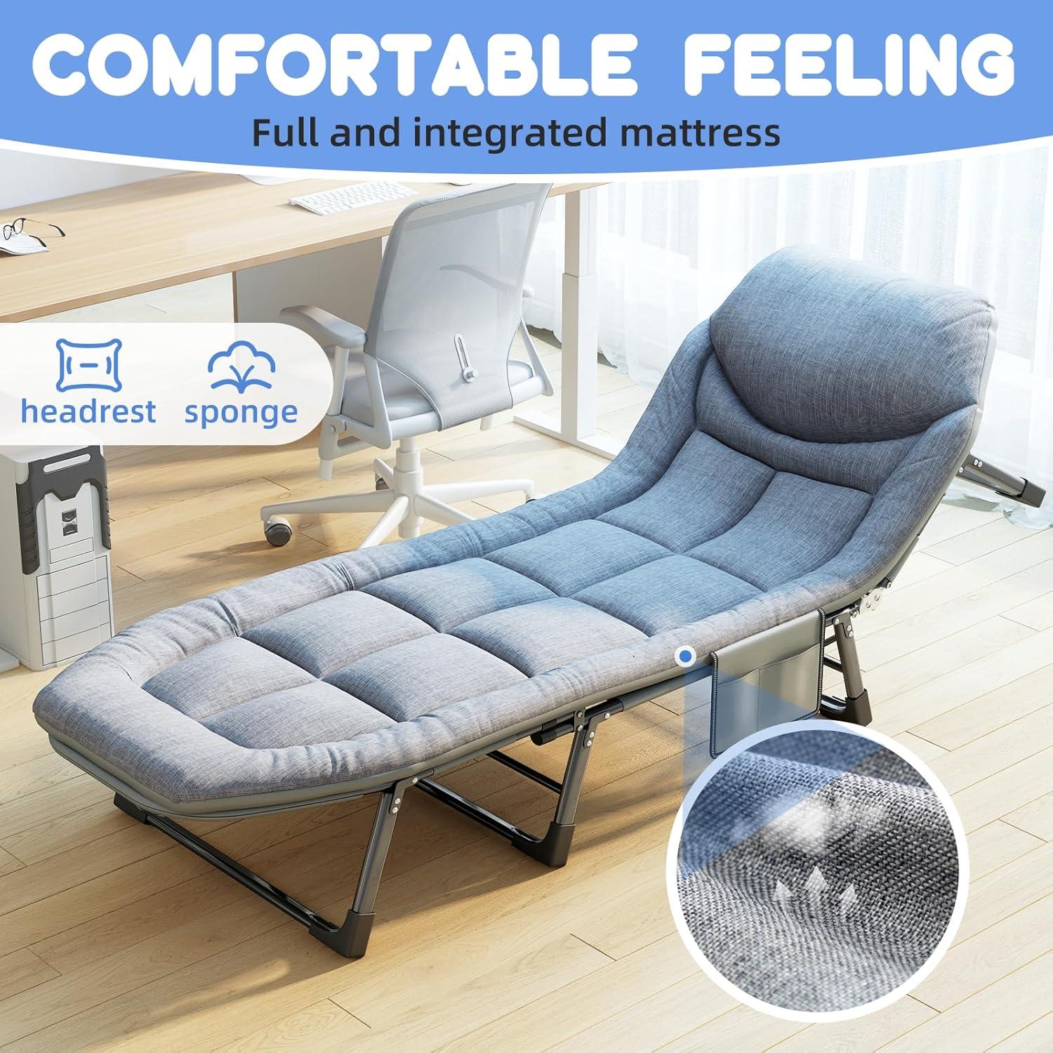 Cama Plegable SnozeFlex Gris M - 178 cm Ajustable 6 Ángulos