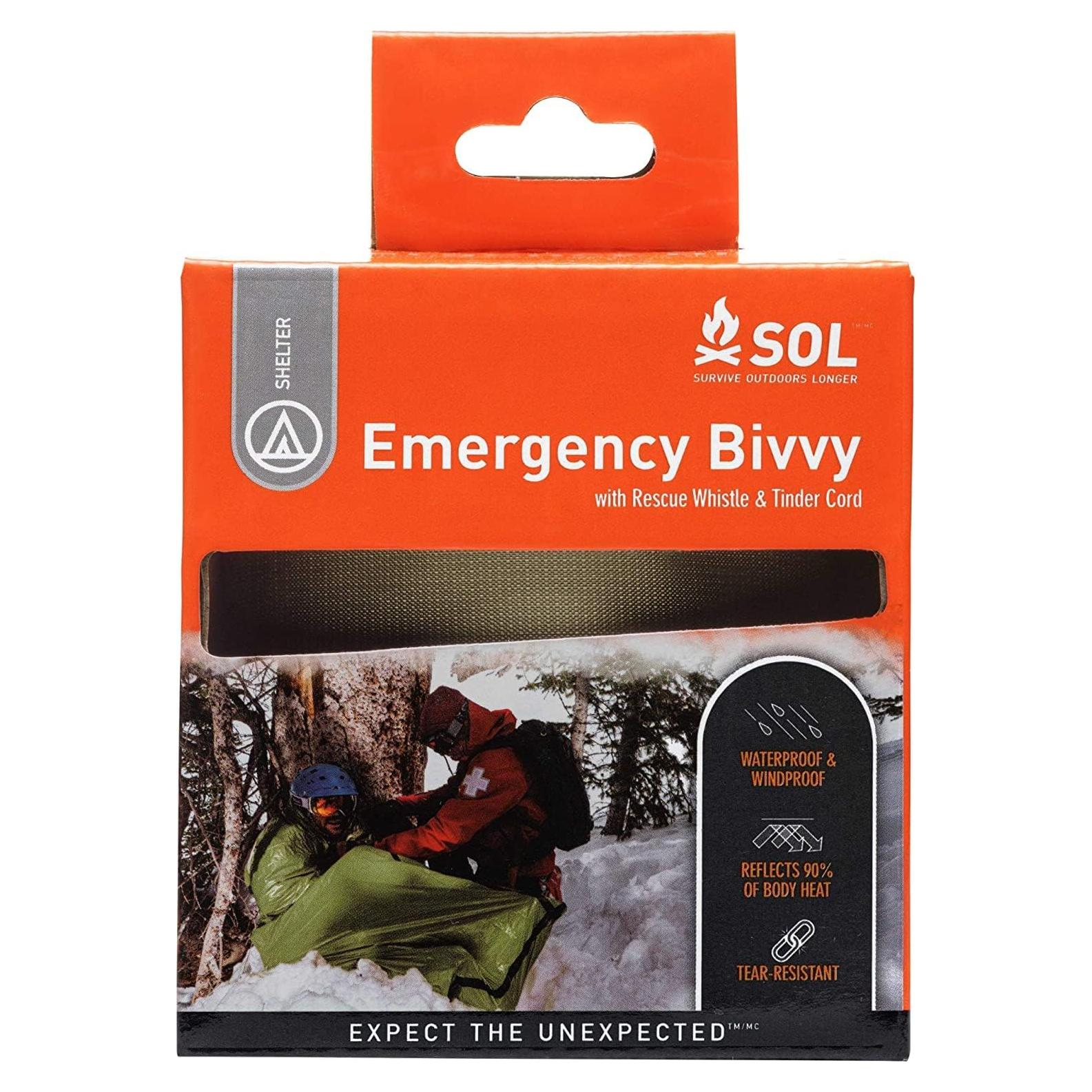 Bivvy de Emergencia S.O.L. Verde 91x213 cm Impermeable