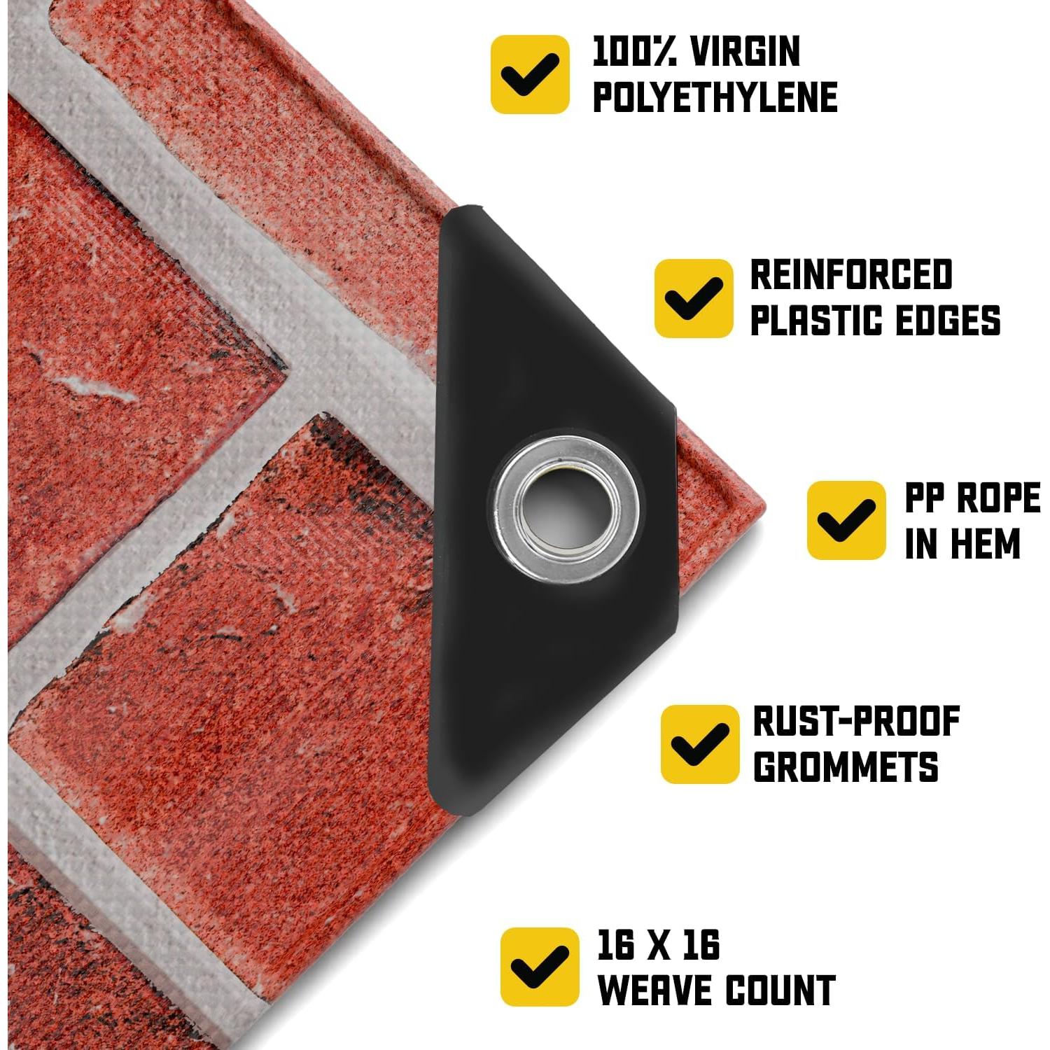 Lona Impermeable Core Tarps 1.83x2.44m 20 Mil Resistente UV