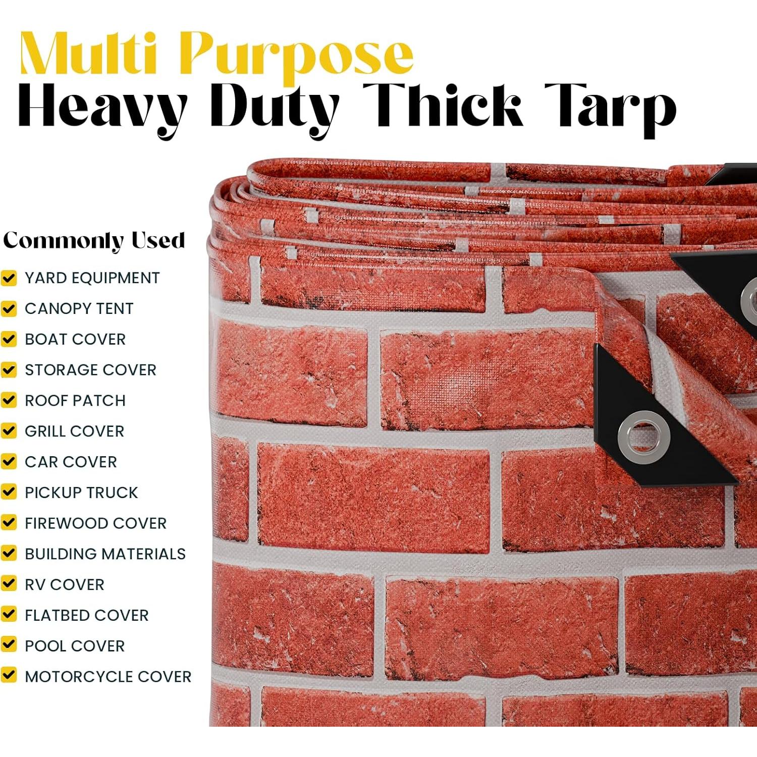 Lona Impermeable Core Tarps 1.83x2.44m 20 Mil Resistente UV